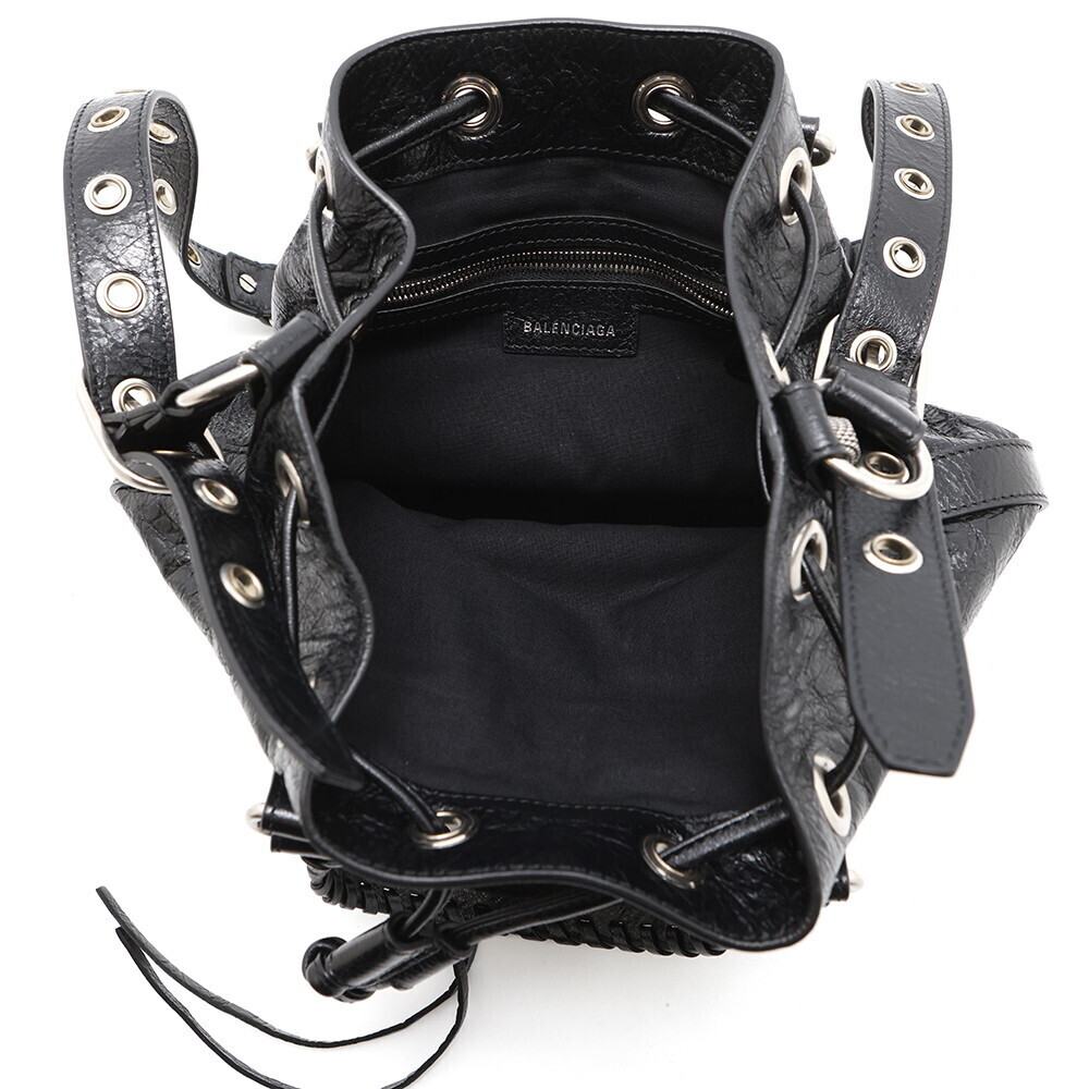 Balenciaga handbag Le Cagole Bucket shoulder bag Black - Picture 6 of 11